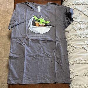 Star Wars Gray Baby Yoda Short Sleeve Tee